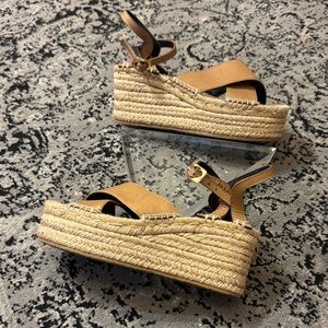 rag & bone Brown Espadrille Platform Sandals